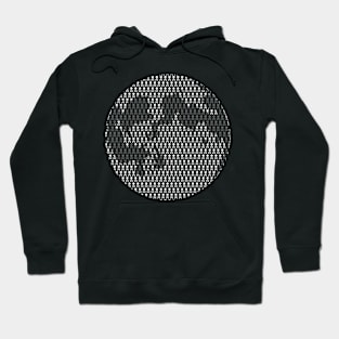 Skull Pattern Full Moon Hoodie